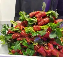 Beef Rolls with Cilantro