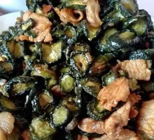 Cucumber and Pork Stir-fry