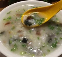 Preserved Egg and Pork Vegetable Porridge
