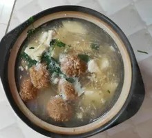 Pork Meatball Spinach Noodles