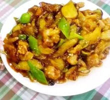 Braised Pork and Eggplant