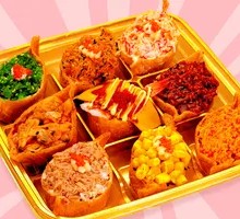 Nine-grid Tofu Skin Boat