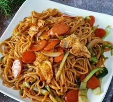 Ham Fried Noodles