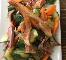 Ear-shaped Cucumber Salad