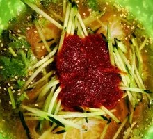 Cold Noodles with Hot Soup