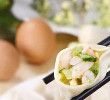 Cucumber and Shrimp Dumplings