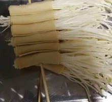 Enoki Mushroom and Tofu Sheet Stir-fry