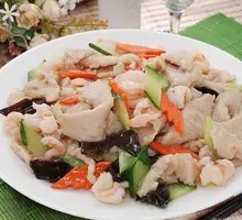 Cucumber and Pork Tenderloin Stir-fry