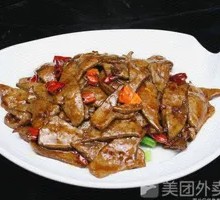 Onion Stir-fried Pork Liver