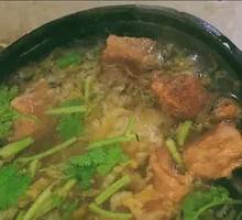 Persimmon and Pickled Cabbage