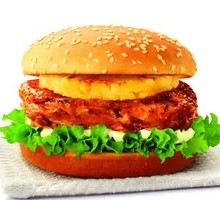 Hawaiian Pineapple Chicken Burger