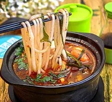 Family Feast Potatoes Noodles