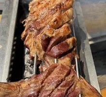 Charcoal-Grilled Whole Lamb Leg