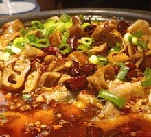 Spicy Pork Intestines with Fish