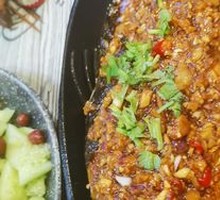 Grilled Cod on Iron Plate