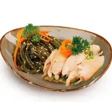 Shredded Chicken with Kelp Slaw