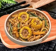 Mushroom and Corn Braised Noodles