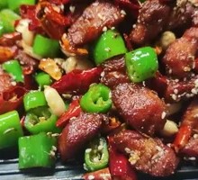 Spicy Beef Tripe and Duck Blood Hot Pot