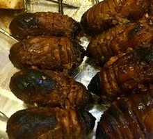 Scrambled Silkworm Pupae with Green Onion and Ginger