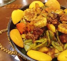 Stewed Dish with Cornbread