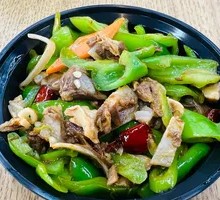 Cumin Fried Pork Ribs with Green Chili