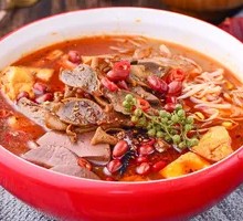 Duck Blood and Noodles Soup