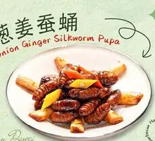 Scallion and Ginger Silkworm Pupa