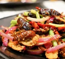 Dry-Fried Silkworm Pupae