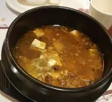 Dog Meat Dry and Chinese Cabbage Soup