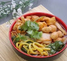 Single-Portion Mushroom Hot Pot Rice Noodles (Spicy)