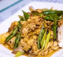 Soy Sauce Stir-fried Scallion and Egg