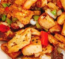 Special Naan Stir-Fry with Meat