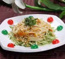 Enoki Mushroom and Cucumber Salad