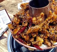 Chicken, Chicken Feet and Shrimp Pot