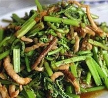 Wild Vegetable Stir-Fry with Pork