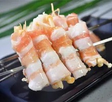 Pork Belly with Enoki Mushrooms
