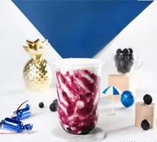 Blueberry Dirty Milk