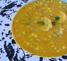 Golden Soup with Water Chestnuts, Shrimp and Coix Seed