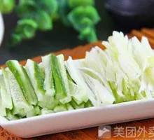 Cucumber and Green Onion Strips