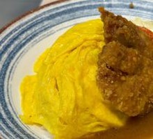 Sichuan Pepper Chicken Cutlet Curry Omelette Rice Bowl