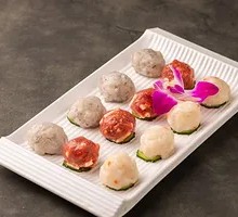 Hand-Beaten Meatball Platter