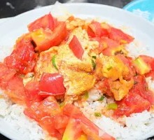 Tomato and Egg Rice Bowl