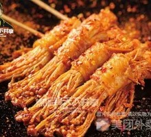 Fried Enoki Mushroom Rolls