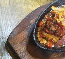 Grilled Cod on Iron Plate
