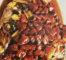 Scallion-Braised Dried Lake Big Fish Head