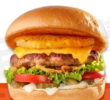 Signature Crispy Cheese Steak Burger