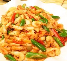 Stir-Fried River Shrimp