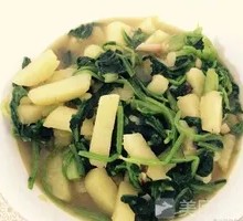 Spinach and Potato Strips