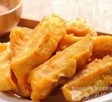 Glazed Sweet Potato with Plum Powder