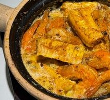 Salted Egg Yolk Stir-fried Giant Shrimp